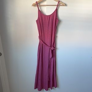 Gap Spaghetti Strap Dress NWT Cotton Modal Pink Size: XS slight high low hem